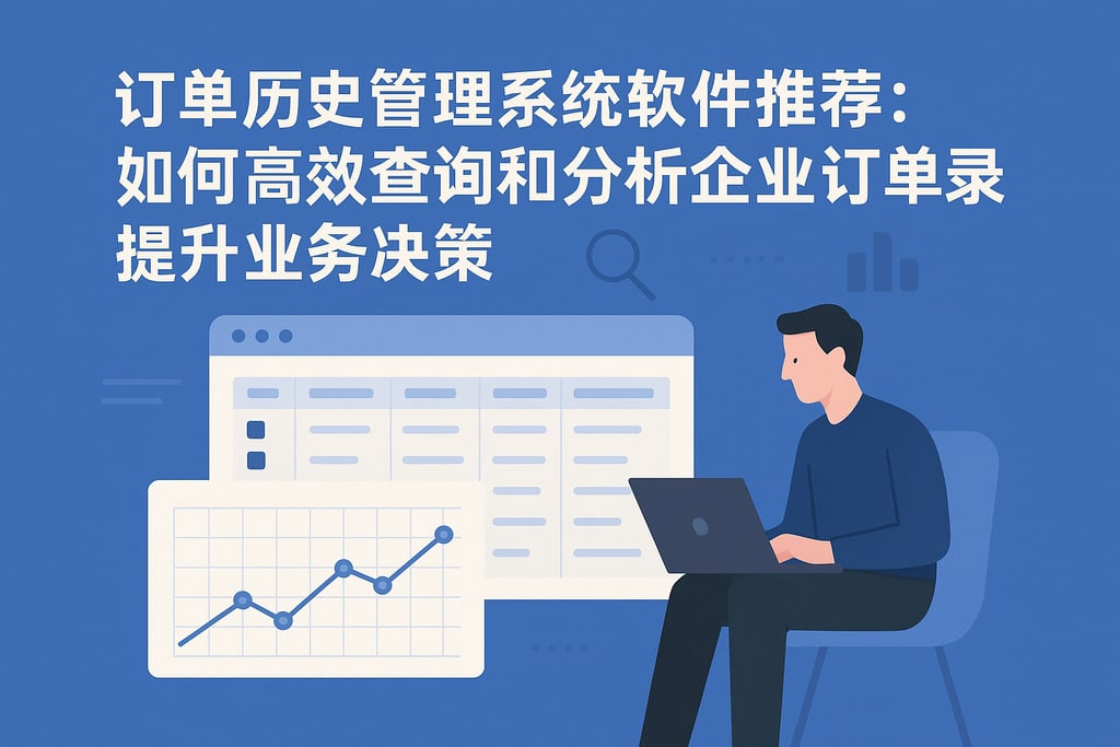订单历史管理系统软件推荐：如何高效查询和分析企业订单记录提升业务决策