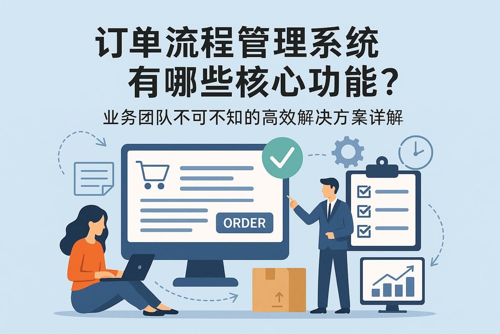 订单流程管理系统有哪些核心功能？业务团队不可不知的高效解决方案详解