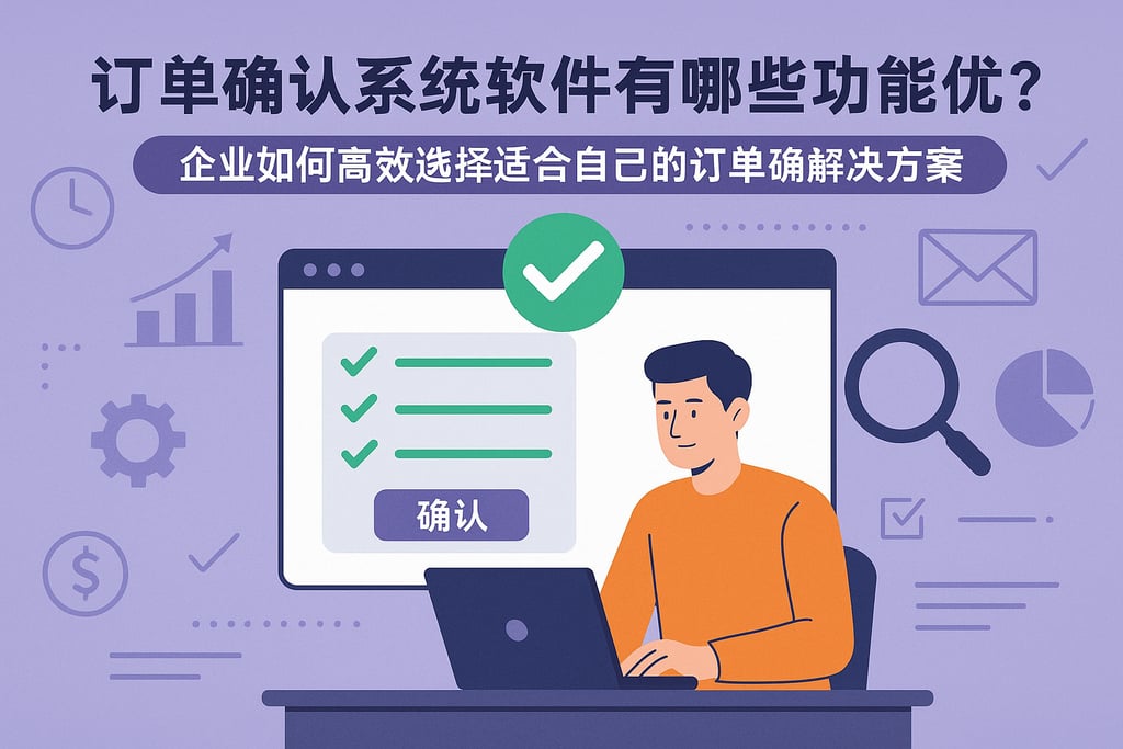 订单确认系统软件有哪些功能优势？企业如何高效选择适合自己的订单确认解决方案