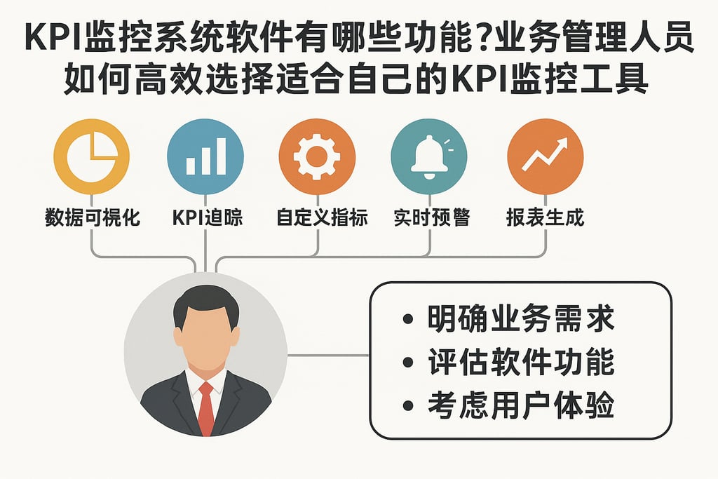 KPI监控系统软件有哪些功能？业务管理人员如何高效选择适合自己的KPI监控工具