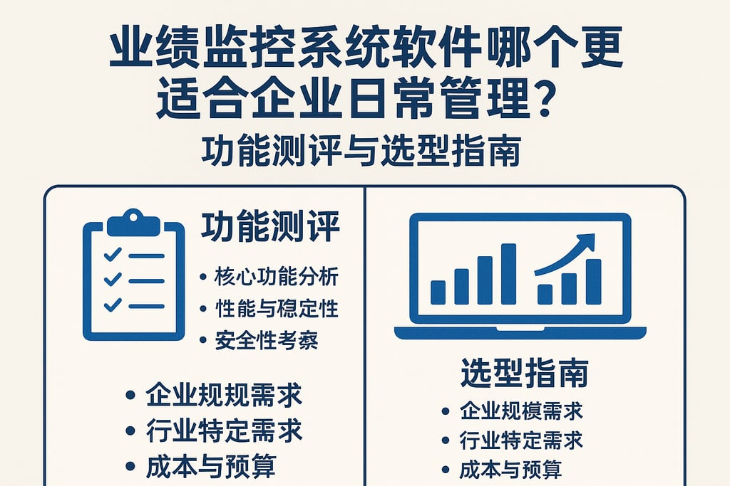 业绩监控系统软件哪个更适合企业日常管理？功能测评与选型指南
