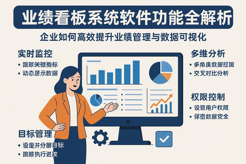 业绩看板系统软件功能全解析：企业如何高效提升业绩管理与数据可视化