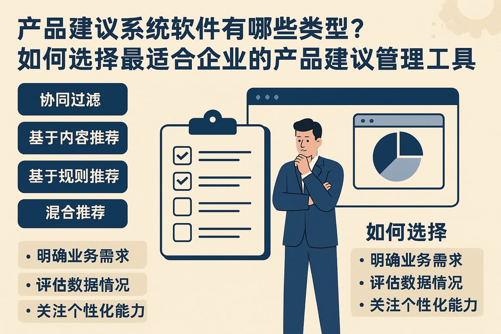 产品建议系统软件有哪些类型？如何选择最适合企业的产品建议管理工具