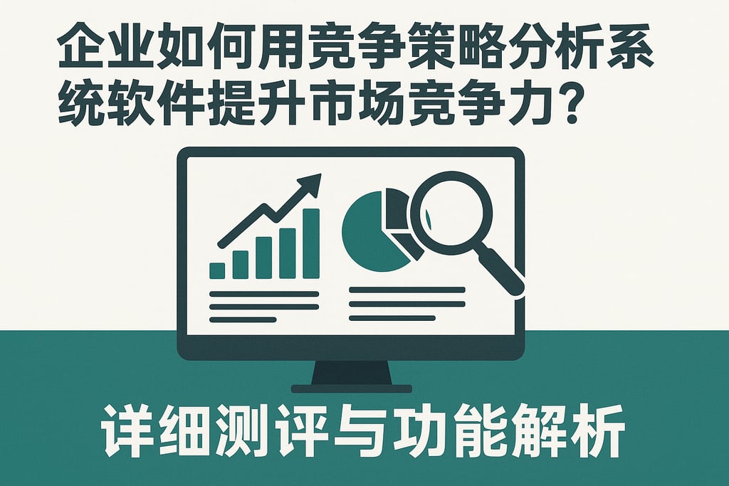 企业如何用竞争策略分析系统软件提升市场竞争力？详细测评与功能解析