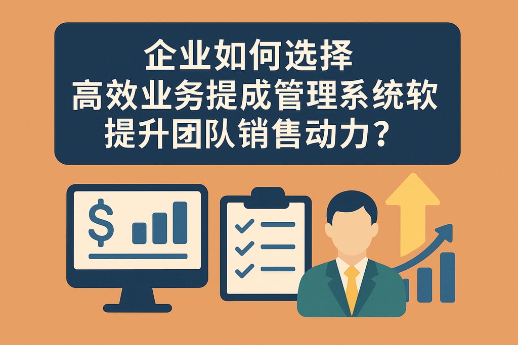 企业如何选择高效业务提成管理系统软件提升团队销售动力？