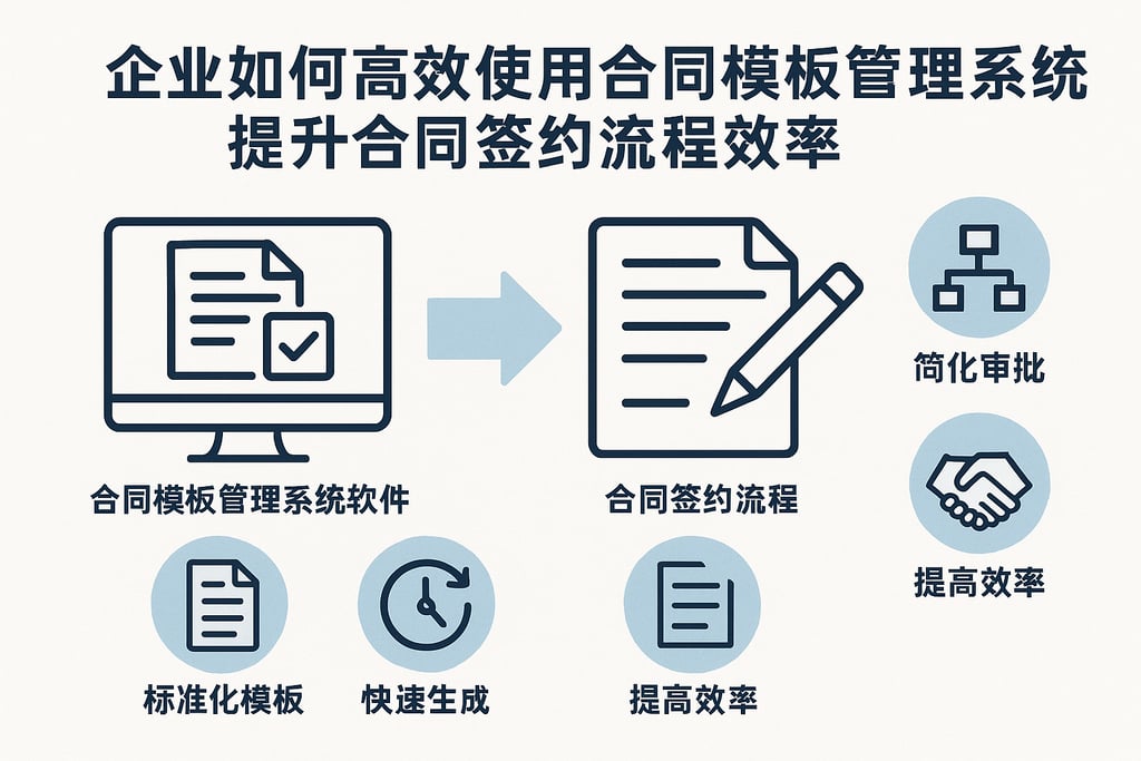 企业如何高效使用合同模板管理系统软件提升合同签约流程效率