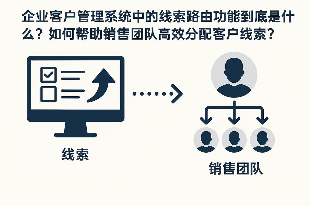 企业客户管理系统中的线索路由功能到底是什么？如何帮助销售团队高效分配客户线索？