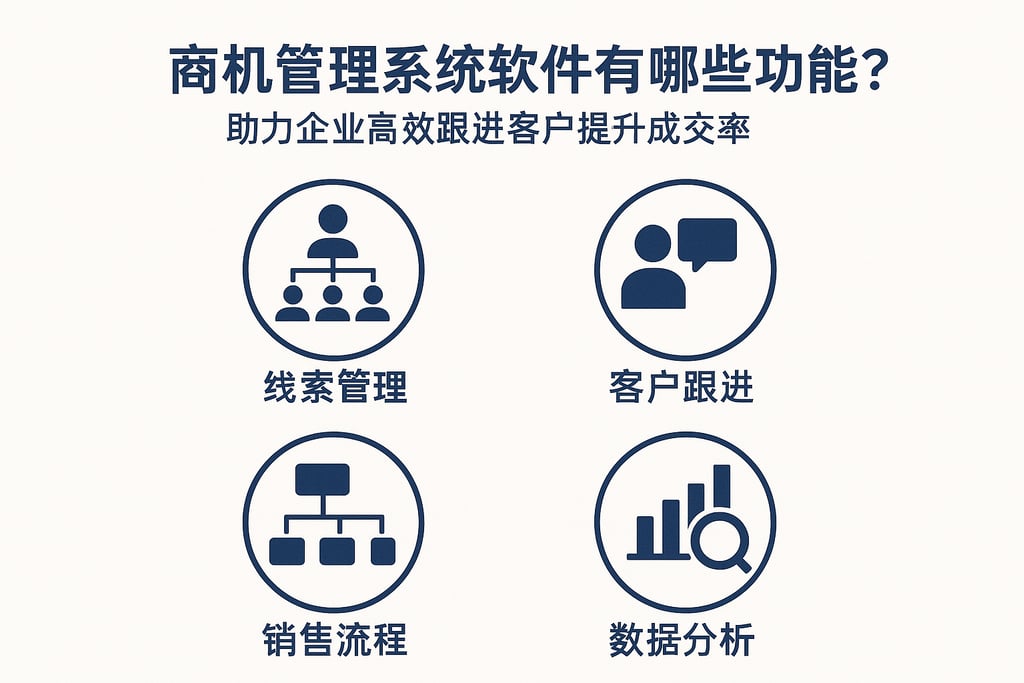 商机管理系统软件有哪些功能？助力企业高效跟进客户提升成交率