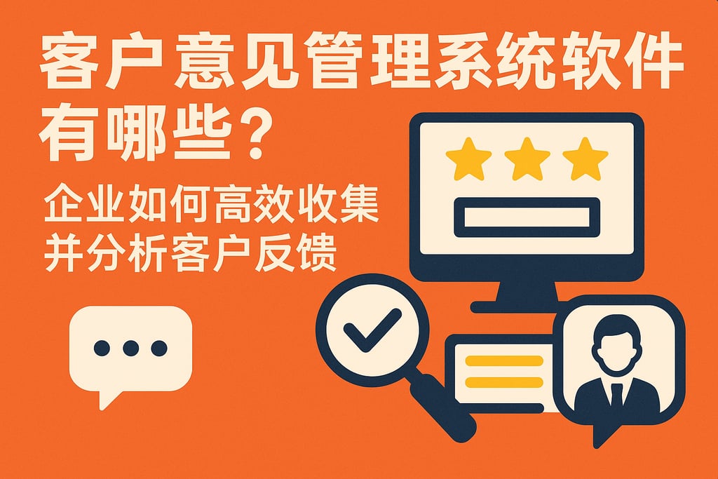 客户意见管理系统软件有哪些？企业如何高效收集并分析客户反馈