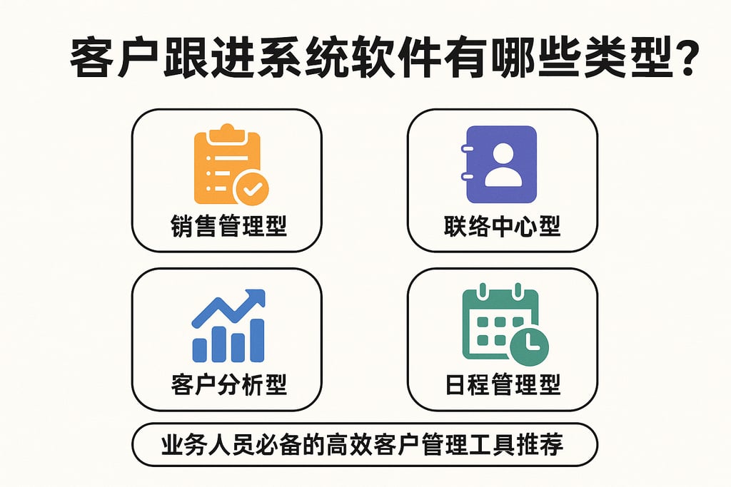 客户跟进系统软件有哪些类型？业务人员必备的高效客户管理工具推荐
