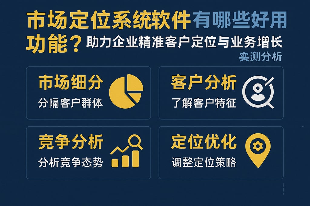 市场定位系统软件有哪些好用功能？助力企业精准客户定位与业务增长实测分析