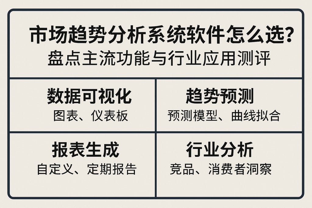 市场趋势分析系统软件怎么选？盘点主流功能与行业应用测评