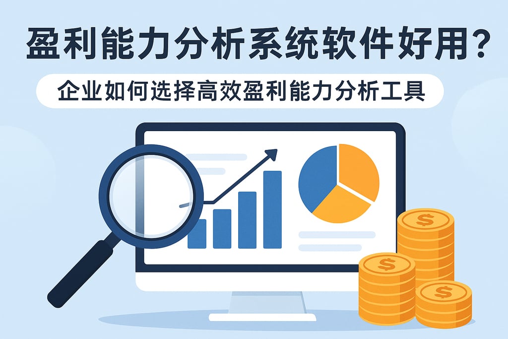盈利能力分析系统软件哪个好用？企业如何选择高效盈利能力分析工具