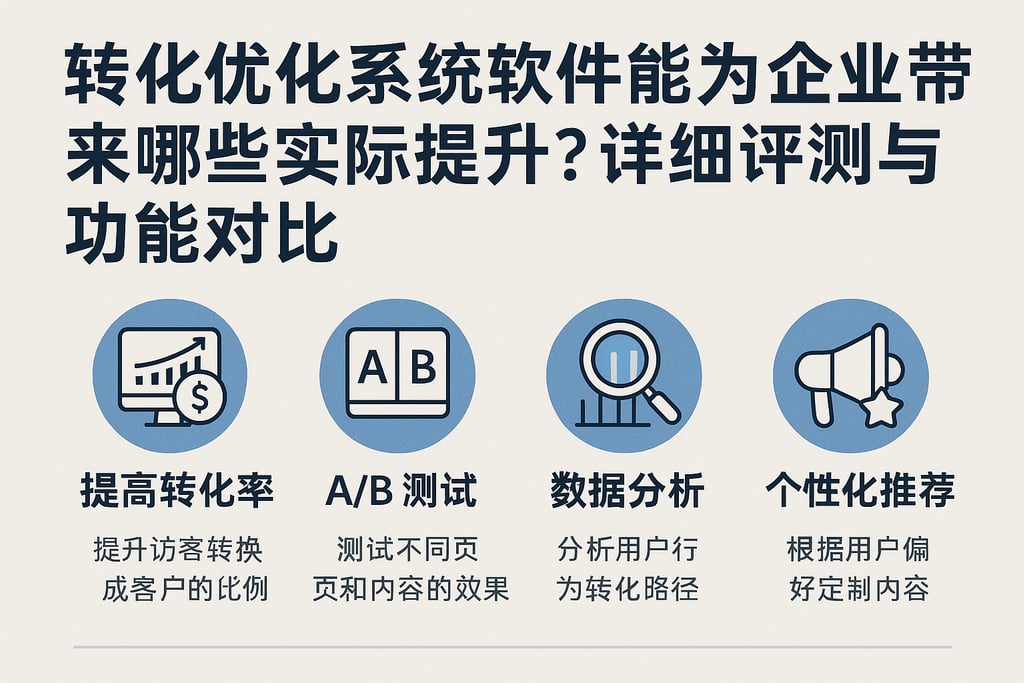 转化优化系统软件能为企业带来哪些实际提升？详细评测与功能对比