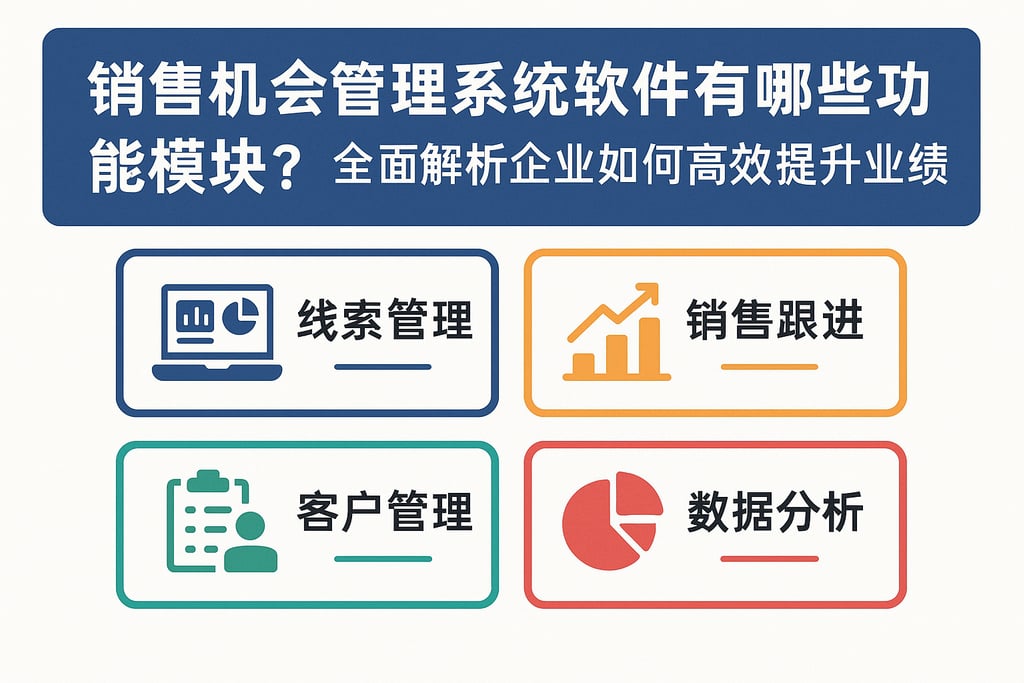 销售机会管理系统软件有哪些功能模块？全面解析企业如何高效提升业绩