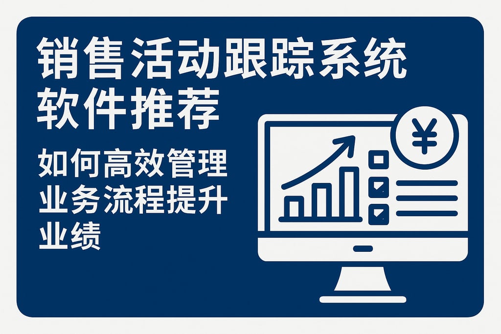 销售活动跟踪系统软件推荐：如何高效管理业务流程提升业绩