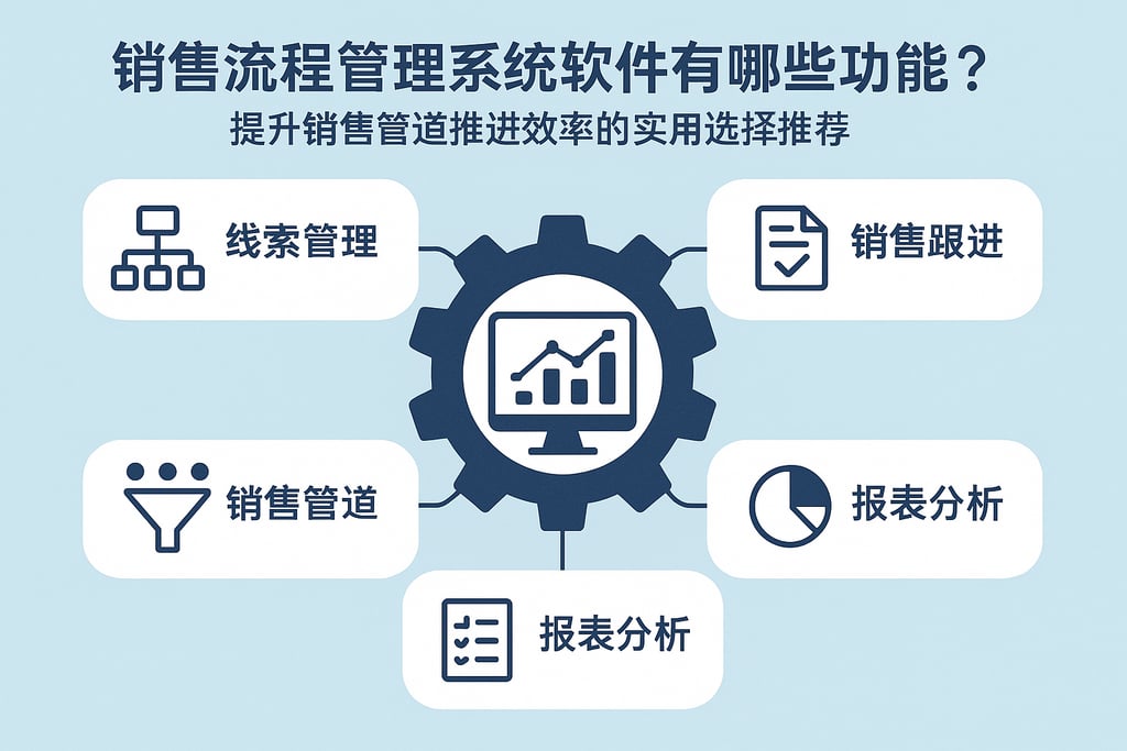销售流程管理系统软件有哪些功能？提升销售管道推进效率的实用选择推荐