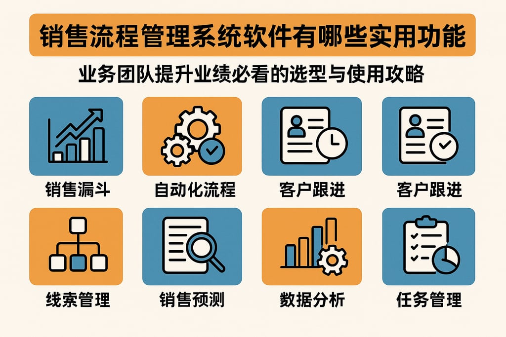 销售流程管理系统软件有哪些实用功能？业务团队提升业绩必看的选型与使用攻略