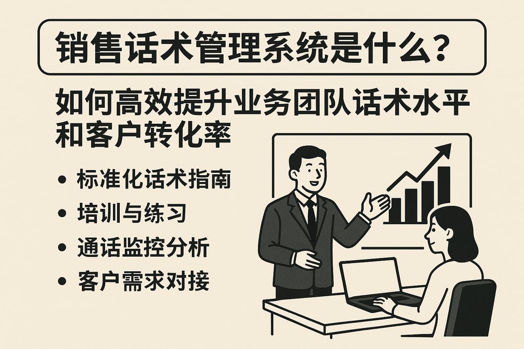 销售话术管理系统是什么？如何高效提升业务团队话术水平和客户转化率