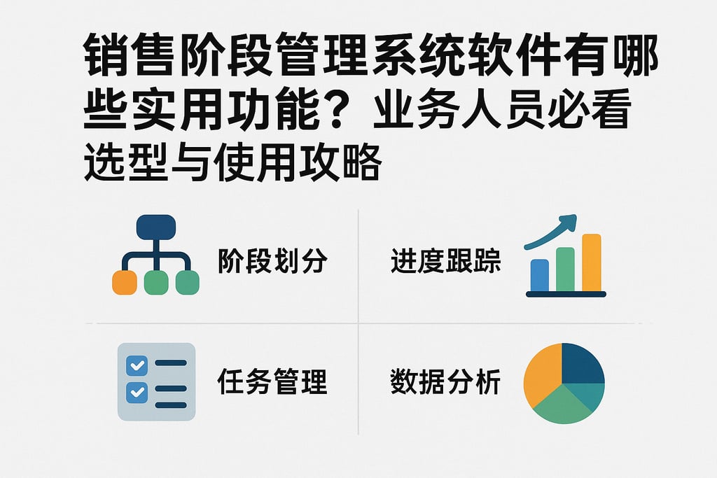 销售阶段管理系统软件有哪些实用功能？业务人员必看选型与使用攻略