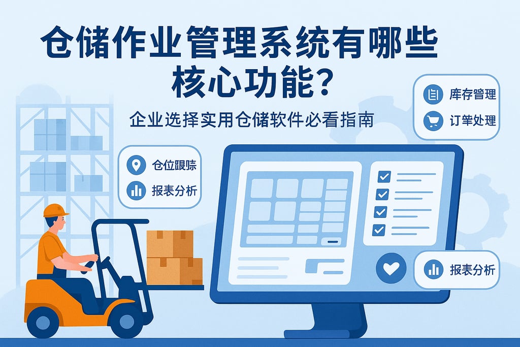 仓储作业管理系统有哪些核心功能？企业选择实用仓储软件必看指南
