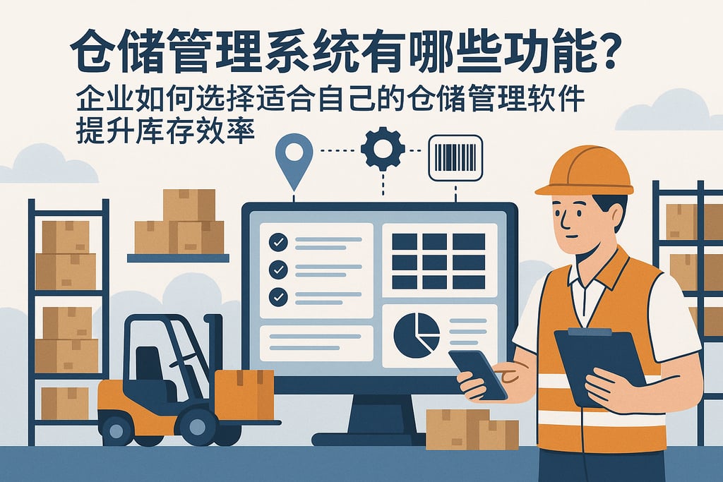 仓储管理系统有哪些功能？企业如何选择适合自己的仓储管理软件提升库存效率