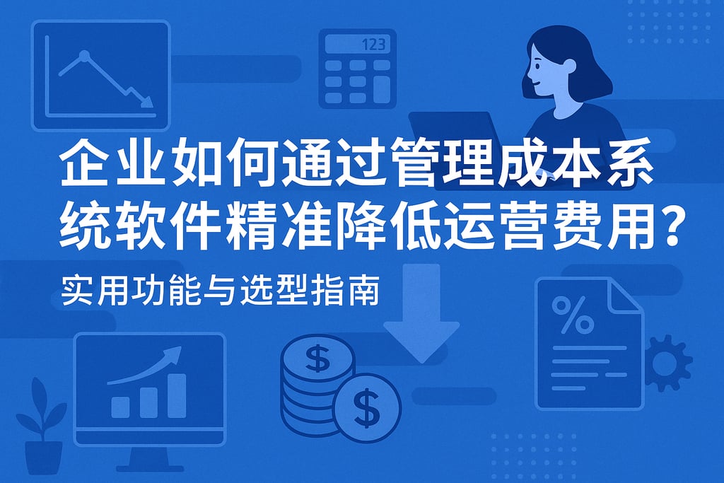 企业如何通过管理成本系统软件精准降低运营费用？实用功能与选型指南