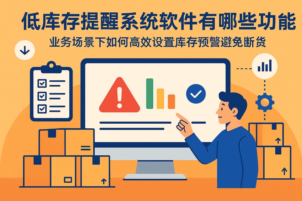 低库存提醒系统软件有哪些功能？业务场景下如何高效设置库存预警避免断货
