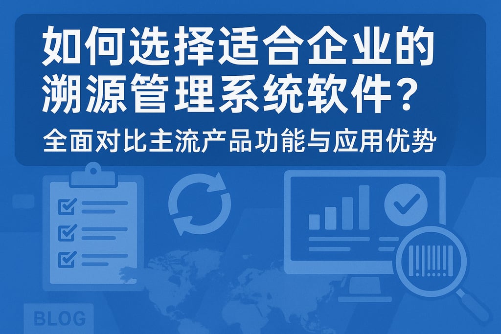如何选择适合企业的溯源管理系统软件？全面对比主流产品功能与应用优势
