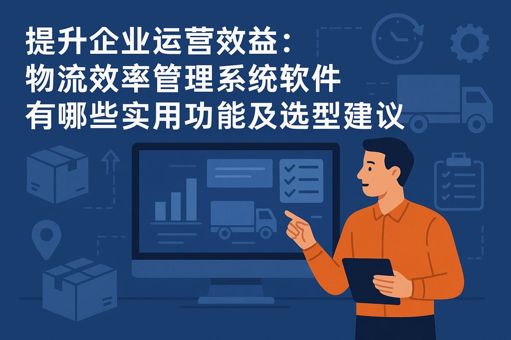 提升企业运营效益：物流效率管理系统软件有哪些实用功能及选型建议