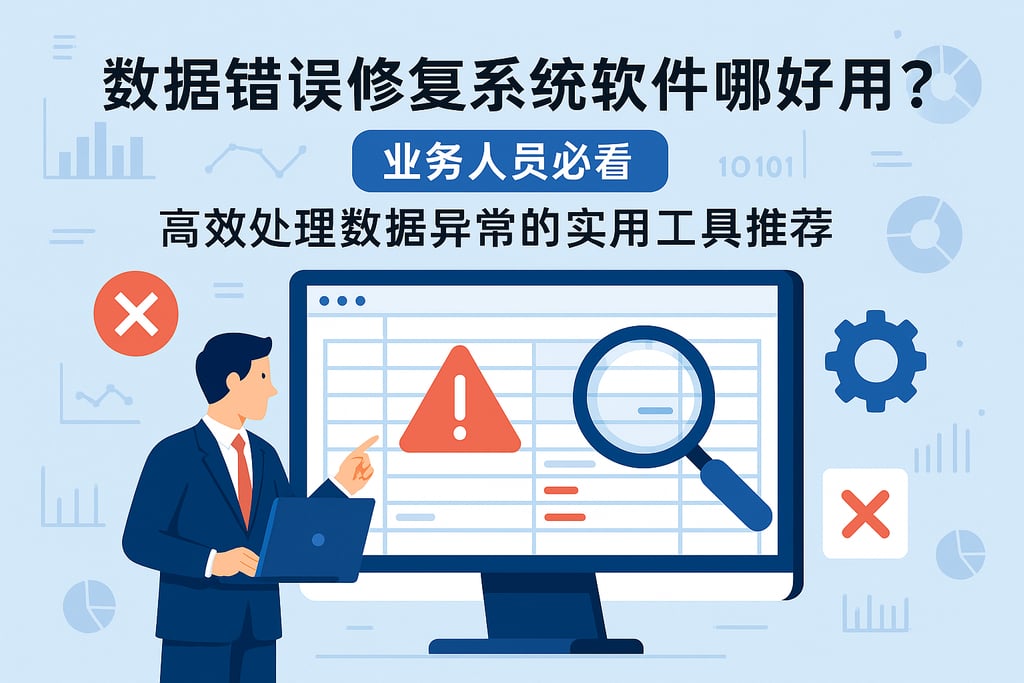 数据错误修复系统软件哪个好用？业务人员必看高效处理数据异常的实用工具推荐
