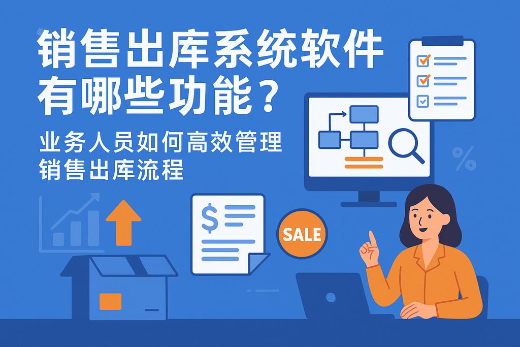销售出库系统软件有哪些功能？业务人员如何高效管理销售出库流程
