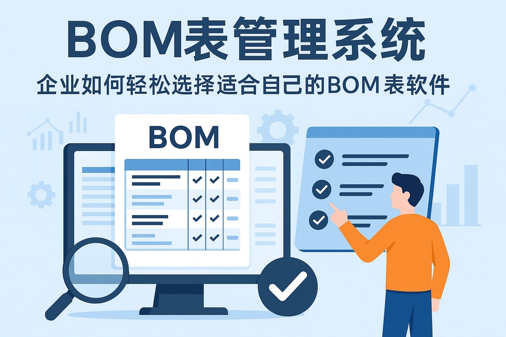 BOM表管理系统软件有哪些？企业如何轻松选择适合自己的BOM表软件