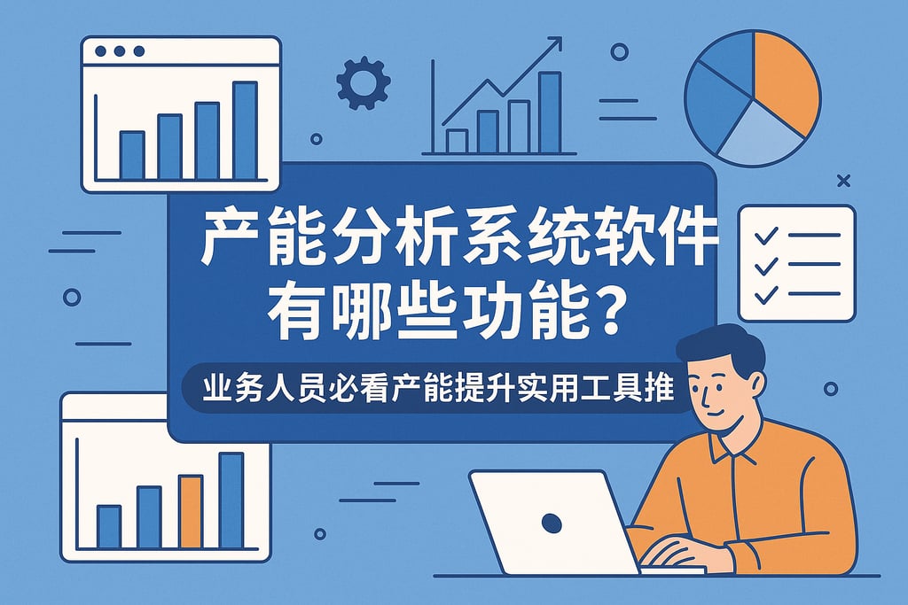 产能分析系统软件有哪些功能？业务人员必看产能提升实用工具推荐