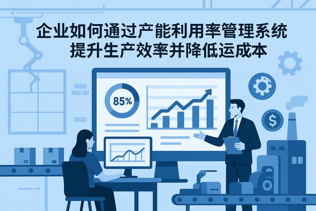 企业如何通过产能利用率管理系统提升生产效率并降低运营成本