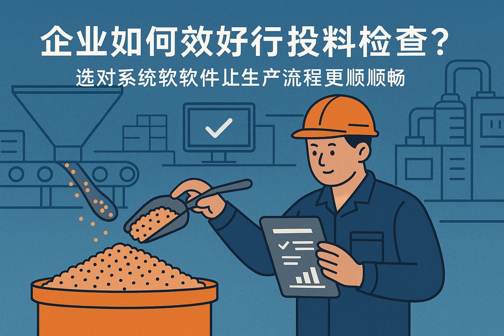 企业如何高效进行投料检查？选对系统软件让生产流程更顺畅