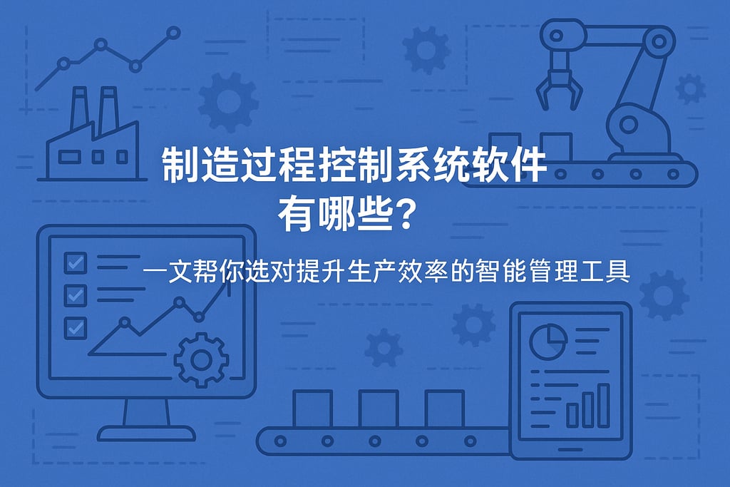 制造过程控制系统软件有哪些？一文帮你选对提升生产效率的智能管理工具