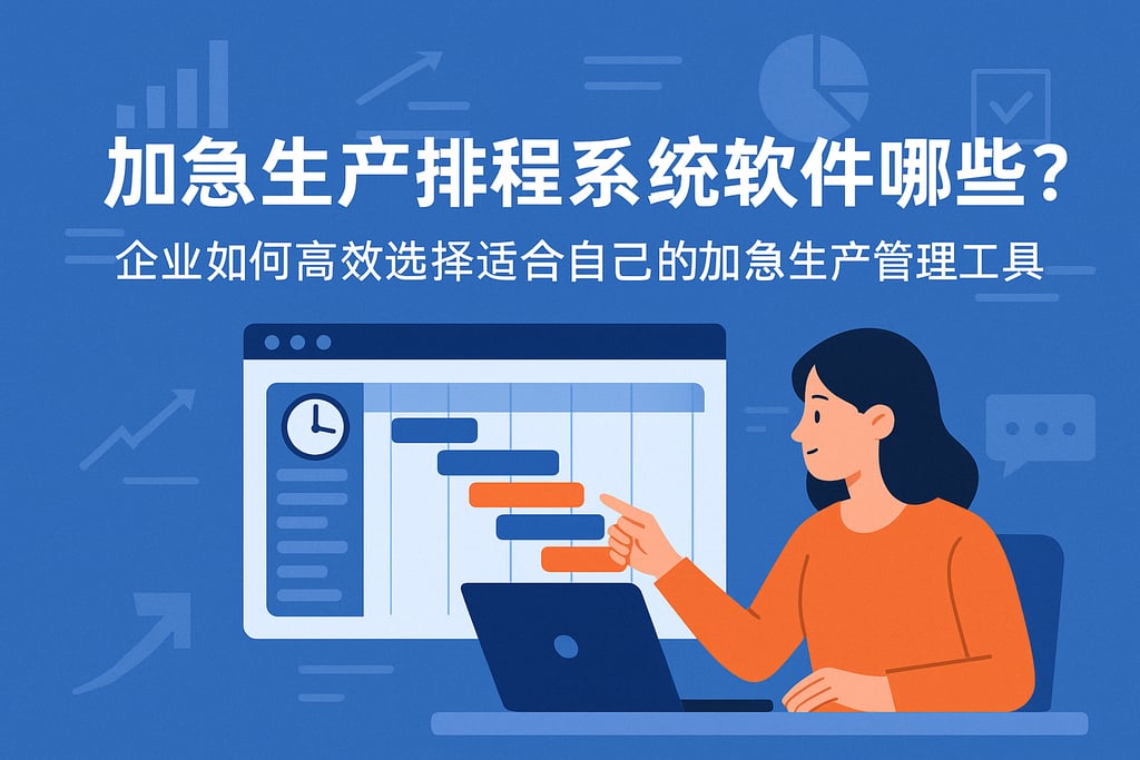 加急生产排程系统软件有哪些？企业如何高效选择适合自己的加急生产管理工具