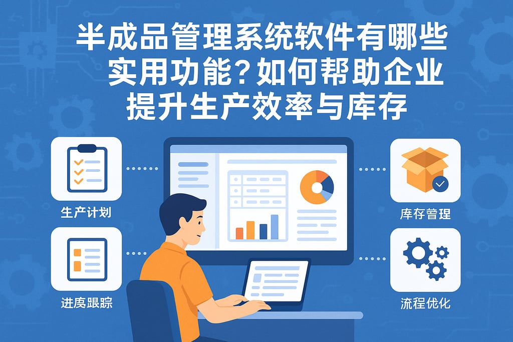 半成品管理系统软件有哪些实用功能？如何帮助企业提升生产效率与库存管控