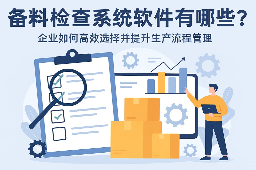 备料检查系统软件有哪些？企业如何高效选择并提升生产流程管理