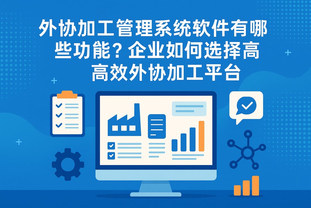 外协加工管理系统软件有哪些功能？企业如何选择高效外协加工平台
