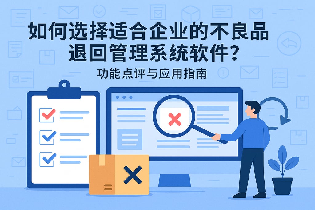 如何选择适合企业的不良品退回管理系统软件？功能点评与应用指南