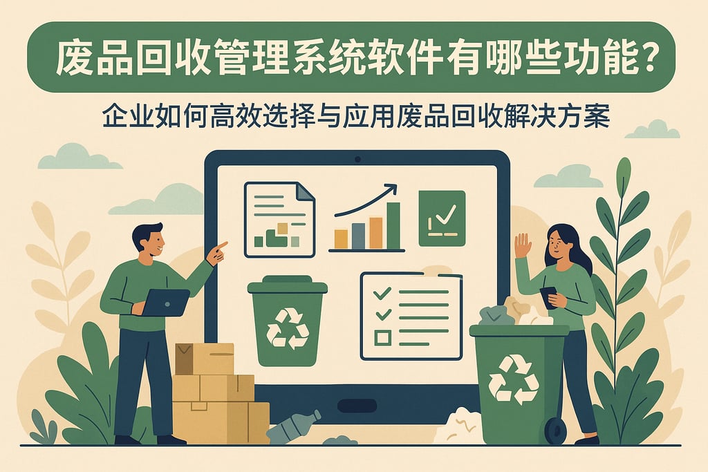 废品回收管理系统软件有哪些功能？企业如何高效选择与应用废品回收解决方案