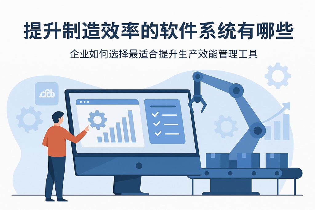 提升制造效率的软件系统有哪些？企业如何选择最适合提升生产效能的管理工具