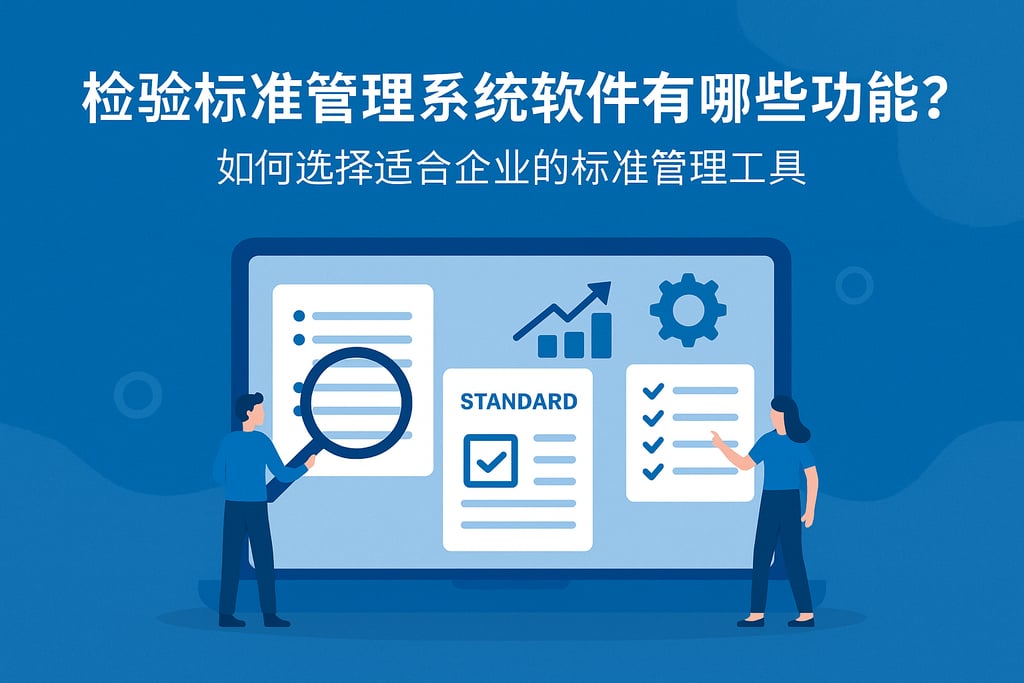 检验标准管理系统软件有哪些功能？如何选择适合企业的标准管理工具