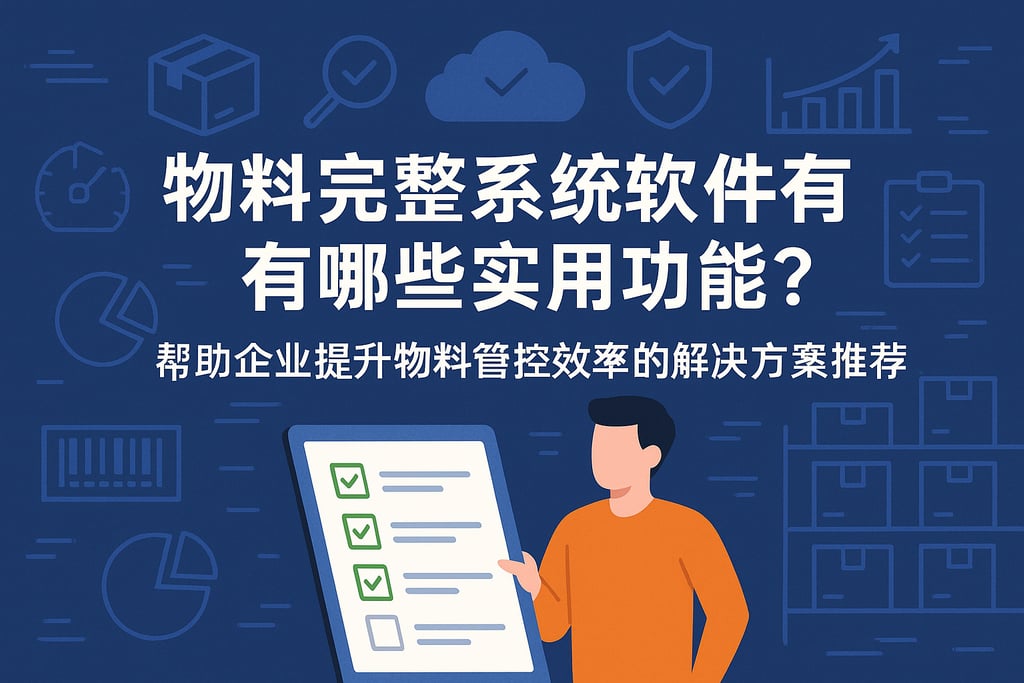 物料完整性系统软件有哪些实用功能？帮助企业提升物料管控效率的解决方案推荐