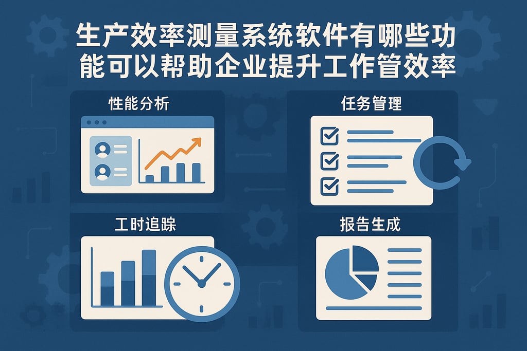 生产效率测量系统软件有哪些功能可以帮助企业提升工作管理效率