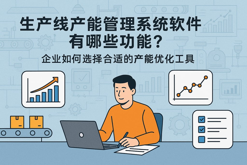生产线产能管理系统软件有哪些功能？企业如何选择合适的产能优化工具
