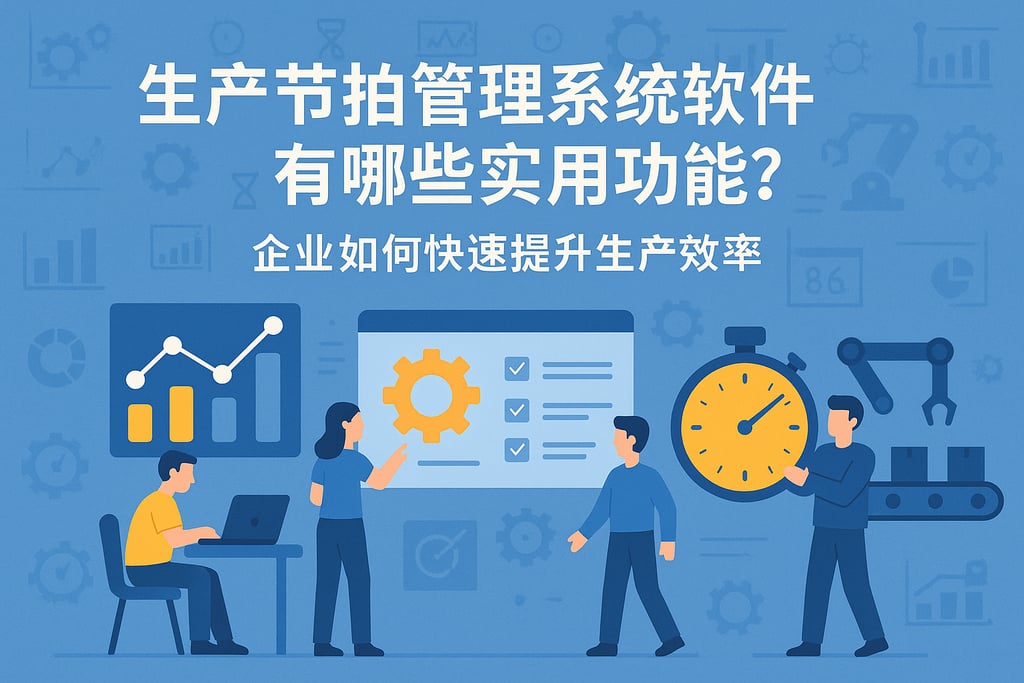 生产节拍管理系统软件有哪些实用功能？企业如何快速提升生产效率