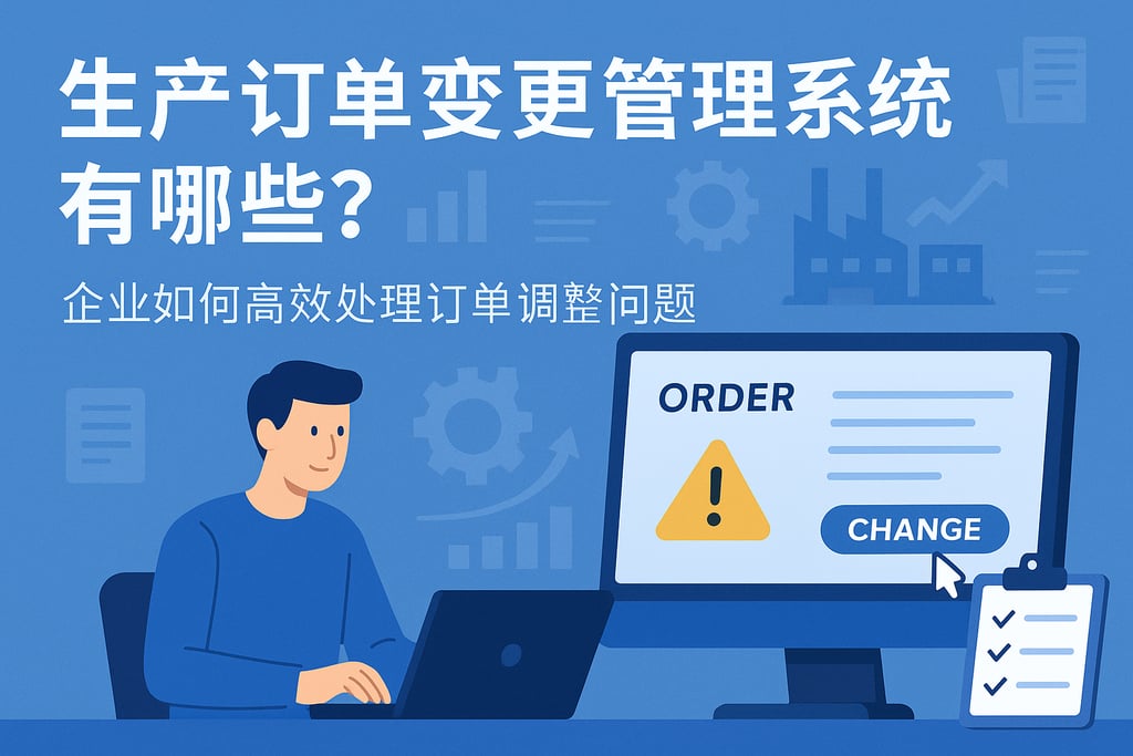 生产订单变更管理系统软件有哪些？企业如何高效处理订单调整问题